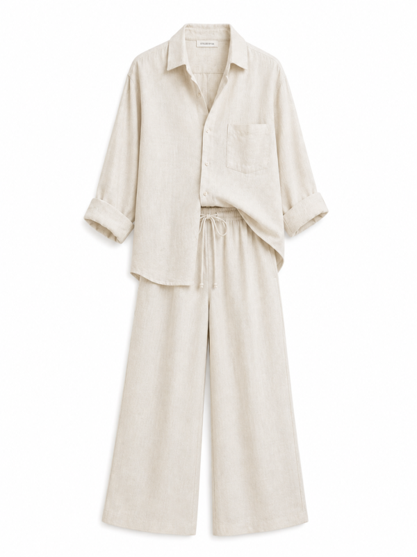 CreamyWhite Linen Co-Ord